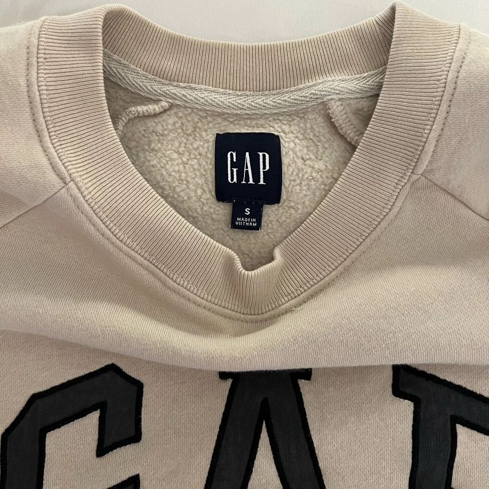 GAP Moonstone Beige Vintage Soft Raglan Sweatshirt - Picture 10 of 14